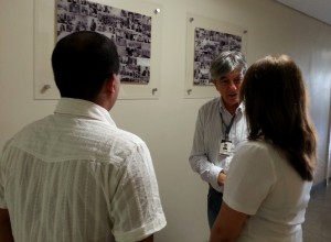 O vice coordenador do Núcleo, Edison Correa, foi o responsável em apresentar as instalações, a equipe e suas atividades